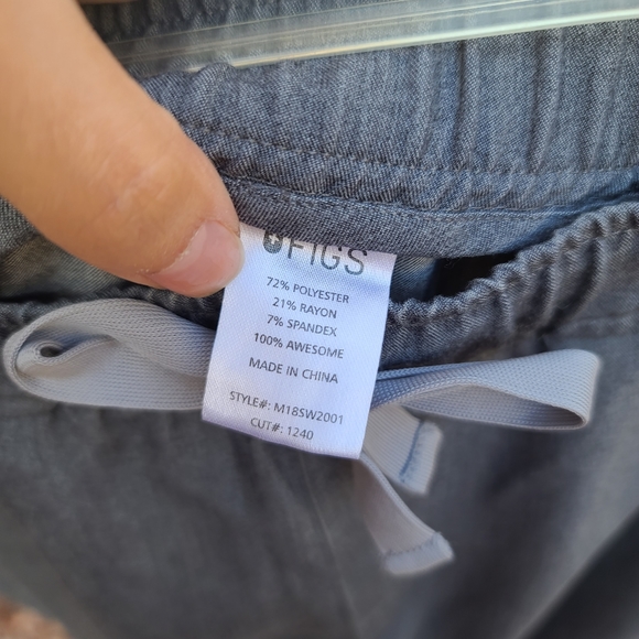 Figs | Men's Tansen Heathered Gray Jogger Scrub Pants Size Medium - Picture 13 of 16